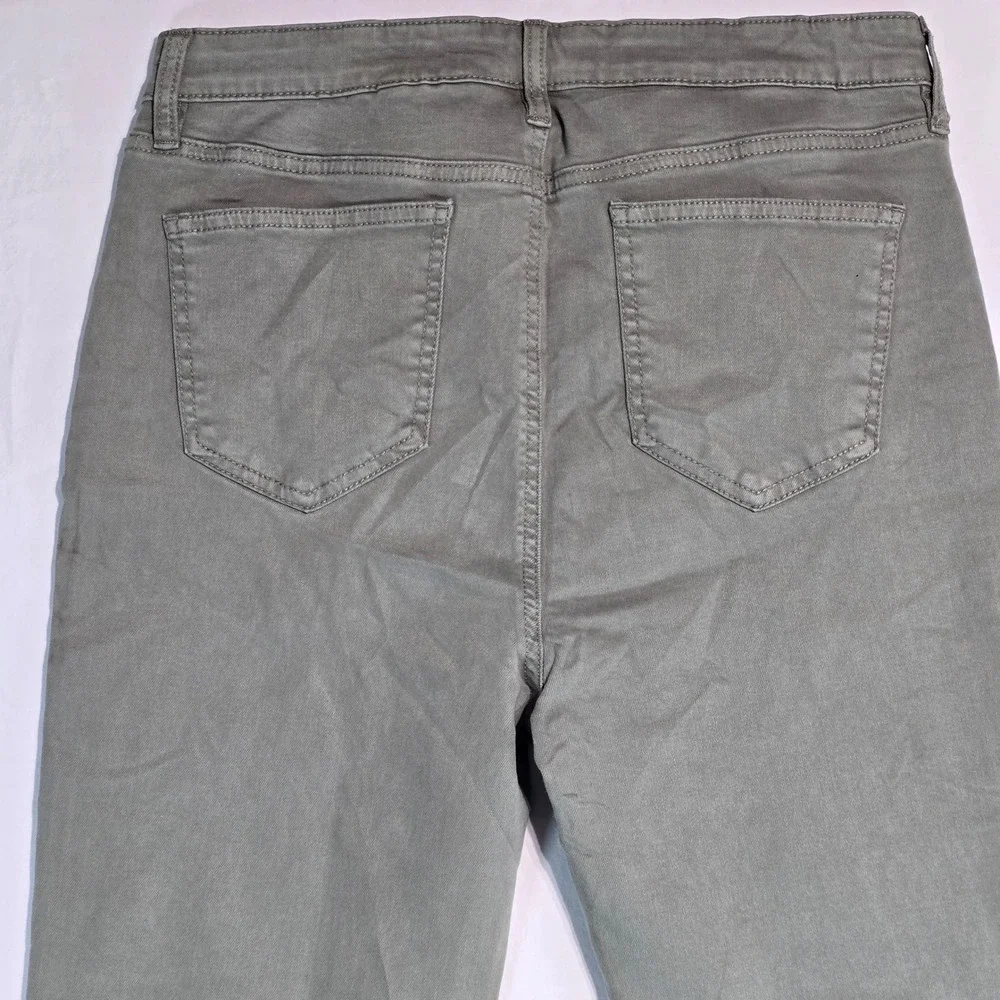 Buffalo David Bitton Hannah High Rise Skinny Stretch Pants Vintage Green 8/29